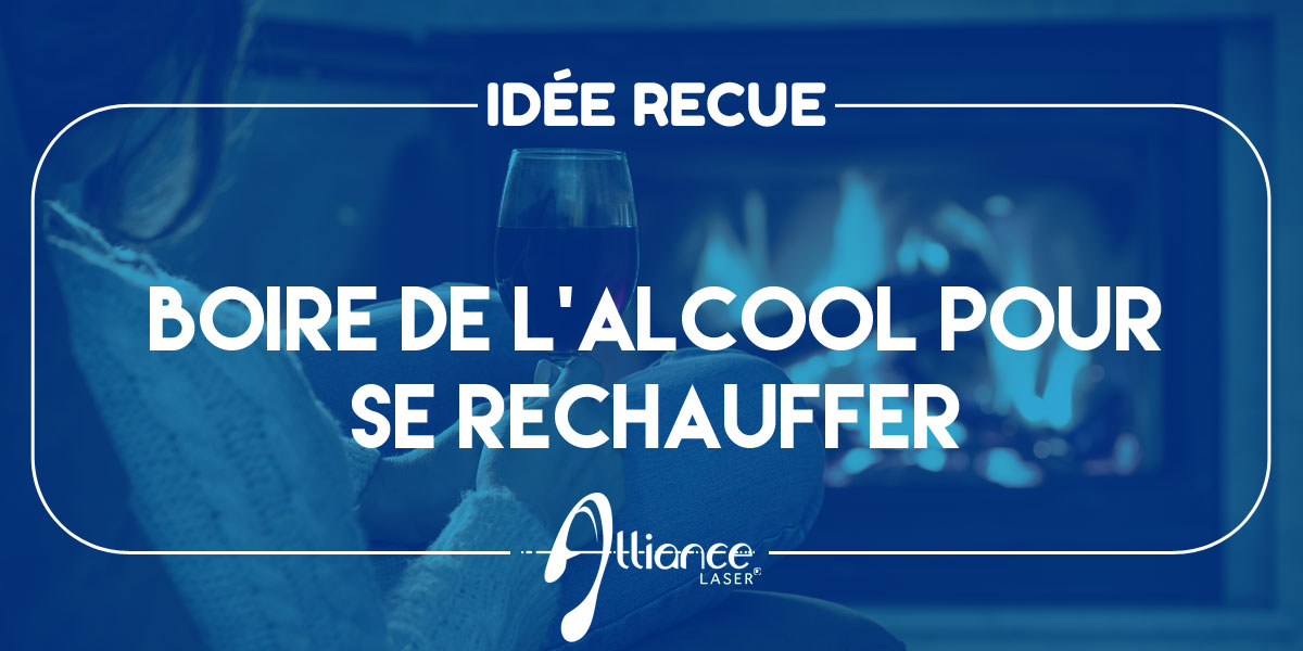 Boire de l'alcool pour se réchauffer 