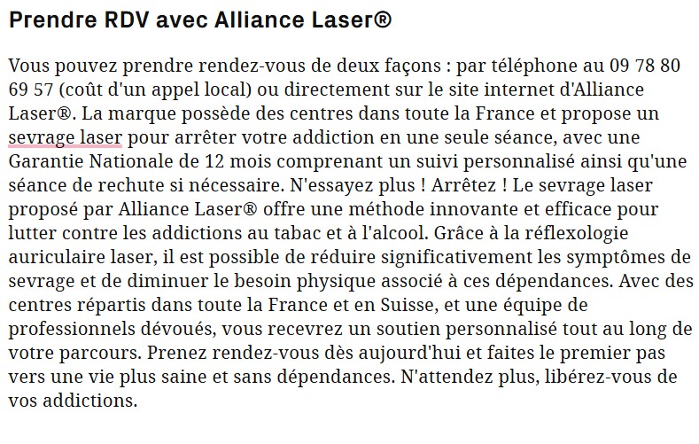 Presse Santé : Sciences & Avenir parle d'Alliancer Laser®️